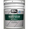 BEHR PREMIUM 5 gal. #HDC-AC-19 Grant Gray Solid Color Waterproofing Exterior Wood Stain and Sealer