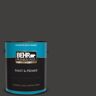 BEHR PREMIUM PLUS 1 gal. #N510-7 Blackout Satin Enamel Exterior Paint & Primer