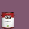 BEHR PREMIUM PLUS 1 gal. #M110-7 Euphoric Magenta Flat Low Odor Interior Paint & Primer