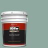 BEHR PREMIUM PLUS 5 gal. #S430-4 Green Meets Blue Flat Exterior Paint & Primer