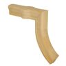 EVERMARK Stair Parts 7088 Unfinished Red Oak Straight 1-Rise Gooseneck with Cap Handrail Fitting