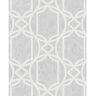 Graham & Brown Tranquility Deco Geo Soft Grey Vinyl Strippable Roll (Covers 56 sq. ft.)