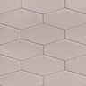 Ivy Hill Tile Birmingham Hexagon Taupe 4 in. x 8 in. Polished Ceramic Subway Tile (5.38 sq. ft. / box)