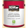 BEHR PREMIUM PLUS 1 gal. #CE-04 Peach of Mind Hi-Gloss Enamel Interior/Exterior Paint & Primer