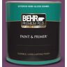 BEHR PREMIUM PLUS 1 qt. #S-G-680 Raspberry Mousse Semi-Gloss Enamel Exterior Paint & Primer