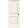 JELD-WEN 24 in. x 80 in. Santa Fe Vanilla Painted Left-Hand Smooth Solid Core Molded Composite MDF Single Prehung Interior Door