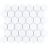 Merola Tile Hudson Due 2" Hex Matte White 10-7/8 in. x 12-5/8 in. Porcelain Mosaic Tile (9.7 sq. ft./Case)