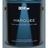 BEHR MARQUEE 1 gal. Home Decorators Collection #HDC-AC-24 Lyric Blue Satin Enamel Exterior Paint & Primer