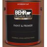 BEHR PREMIUM PLUS 1 gal. #S210-7 October Leaves Flat Exterior Paint & Primer