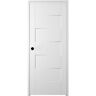 Belldinni Lester 30 in. x 80 in. Right-Hand Hollow Core Snow White Finished Wood Single Prehung Interior Door