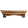 48 in. Aged Oak French Corbel Mantel Shelf