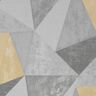 Shard Grey and Ochre Unpasted Removable Peelable Wallpaper