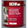 BEHR 1 gal. #SC-125 Stonehedge Flat Masonry, Stucco and Brick Interior/Exterior Paint