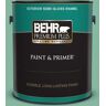 BEHR PREMIUM PLUS 1 gal. #480D-4 Indian Ocean Semi-Gloss Enamel Exterior Paint & Primer