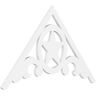 Ekena Millwork 1 in. x 48 in. x 28 in. (14/12) Pitch Austin Gable Pediment Architectural Grade PVC Moulding