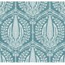 Seabrook Designs Mediterranean Blue Cyrus Harvest Nonwoven Paper Unpasted Wallpaper Roll 60.75 sq. ft.