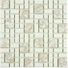 Merola Tile University Bone 11-3/4 in. x 11-3/4 in. Porcelain Mosaic Tile (9.8 sq. ft./Case)