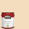 BEHR PREMIUM PLUS 1 gal. #YL-W01 Spinning Silk Flat Low Odor Interior Paint & Primer