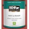 BEHR PREMIUM PLUS 1 gal. #BIC-48 Fortune Red Semi-Gloss Enamel Low Odor Interior Paint & Primer