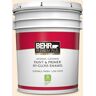 BEHR PREMIUM PLUS 5 gal. #320C-1 Cotton Tail Hi-Gloss Enamel Interior/Exterior Paint & Primer