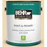 BEHR PREMIUM PLUS 1 gal. #340E-3 Bavarian Cream Semi-Gloss Enamel Low Odor Interior Paint & Primer