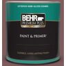 BEHR PREMIUM PLUS 1 qt. 140F-6 Book Binder Semi-Gloss Enamel Exterior Paint & Primer