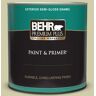 BEHR PREMIUM PLUS 1 qt. #S340-3 Hybrid Semi-Gloss Enamel Exterior Paint & Primer