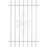 Grisham 36 in. x 54 in. Spear Point 7-Bar Security Bar Window Guard, White