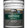 BEHR PREMIUM 5 gal. #HDC-MD-04 Totally Black Solid Color Waterproofing Exterior Wood Stain and Sealer