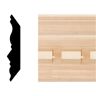 HOUSE OF FARA 3/4 in. x 3-5/8 in. x 8 ft. Hardwood Dentil Crown Molding