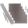 Fasade Ripple 18 in. x 24 in. Galvanized Steel Vinyl Decorative Wall Tile Backsplash 15 sq. ft. Kit