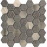 EMSER TILE Glitz Love 11.81 in. x 11.97 in. Honeycomb Glossy Glass Mosaic Tile (0.982 sq. ft./Each)