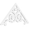 Ekena Millwork 1 in. x 36 in. x 18 in. (12/12) Pitch Hurley Gable Pediment Architectural Grade PVC Moulding