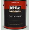 BEHR PREMIUM PLUS 1 gal. #460E-2 Valley Mist Flat Exterior Paint & Primer