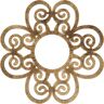 Ekena Millwork 3/4 in. x 22 in. x 22 in. Cohen Architectural Grade PVC Peirced Ceiling Medallion Moulding