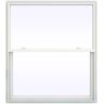 JELD-WEN 47.5 in. x 53.5 in. V-2500 Series White Vinyl Single Hung Window with Fiberglass Mesh Screen