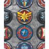 RoomMates Avengers Emblems Multicolor Vinyl Peel and Stick Matte Wallpaper 28.18 sq. ft.