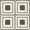 Bedrosians Atrium Square 15 in. x 15 in. Honed Myra Beige/Basalt Marble Mosaic Tile (8.6 sq. ft./Carton)