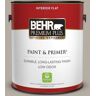 BEHR PREMIUM PLUS 1 gal. #BXC-16 City of Bridges Flat Low Odor Interior Paint & Primer