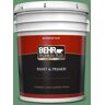 BEHR PREMIUM PLUS 5 gal. #M410-6 Turtle Creek Flat Exterior Paint & Primer