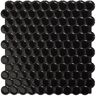 smart tiles Penny Nora Black 8.97 in. x 8.95 in. Vinyl Peel and Stick Tile (2 sq. ft./4-Pack)