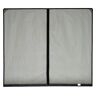 Fresh Air Screens 18 ft. x 7 ft. Stationary Garage Door Screen with 1 Zipper and Vinyl Rod Pocket