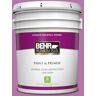 BEHR PREMIUM PLUS 5 gal. #P110-5A Eccentric Magenta Eggshell Enamel Low Odor Interior Paint & Primer