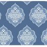 York Wallcoverings 60.75 sq ft Blue Signet Medallion Dam Pre-Pasted Wallpaper