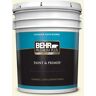 BEHR PREMIUM PLUS 5 gal. #400C-1 White Jasmine Satin Enamel Exterior Paint & Primer