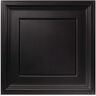 GENESIS 23.75in. x 23.75 in. Icon Coffer Lay In Vinyl Black Ceiling Panel (Case of 12)