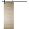 Belldinni Alda 36 in. x 84 in. Shambor Composite Core Wood Sliding Barn Door with Hardware Kit