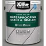 BEHR PREMIUM 1 gal. #HDC-AC-19 Grant Gray Solid Color Waterproofing Exterior Wood Stain and Sealer