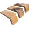 Koni Brick Old Chicago Buff 7.08 in. x 2.50 in. Thin Brick 7.87 lin. ft. Corners Manufactured Stone Siding