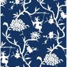 NextWall Chinoiserie Silhouette Navy Blue Peel and Stick Wallpaper (Covers 30.75 sq. ft.)